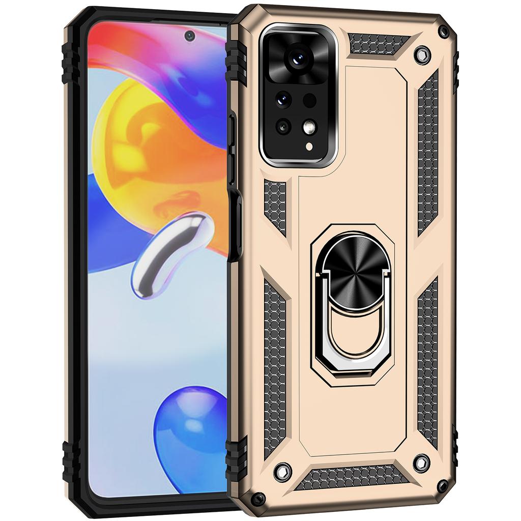 For Xiaomi Redmi Note 11E Pro 5G/Xiaomi Redmi Note 11 Pro 5G (Qualcomm) Case PC+TPU Phone Cover with Kickstand