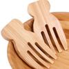 Bamboo Salad Fork Tossing Tool Eco-Friendly Kitchen Tool for Salad Fruit Vegetables