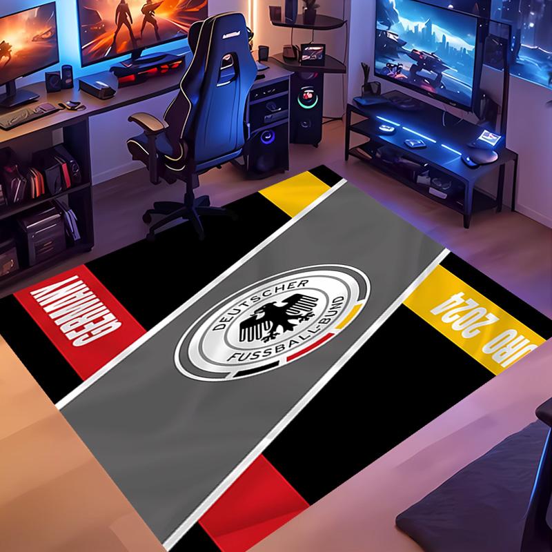 1pc Football club logo Entrance Mat, Non-Slip Mat Area Rug,Room Decor, Outdoor Decor, Kitchen Rug,Doormat - Machine Washable, Easy to Clean