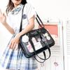 Japanese Kawaii Shoulder Bag for Women PU Leather Itabag Transparent Bag JK Tote Bag Handbags Preppy Bag Ita Bag Crossbody Bag