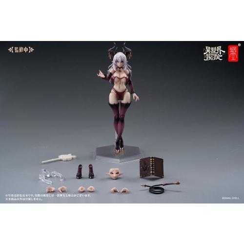 Kanokura Original RPG-01 Succubus Rustia, 1/12 Scale PVC, ABS, and POM Action Figure, Approximately 158mm Tall (to the Top of the Head)