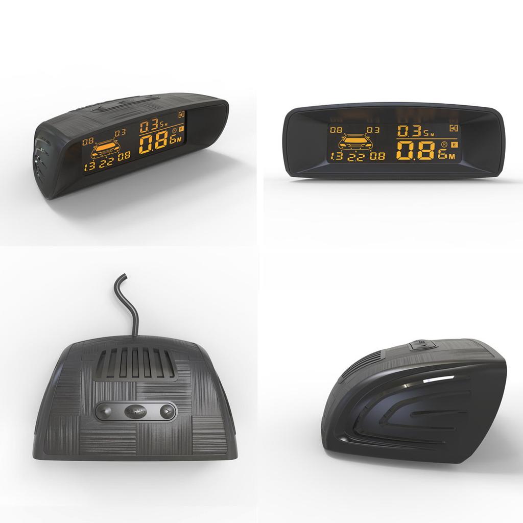 Vehicle Car 8 Parking Sensors System Reverse Backup Radar Front and Rear Assistant Kit Parktronic Auto Distance Detection Beep