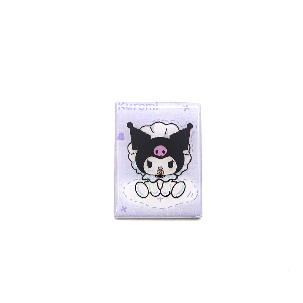 Металлическая брошь Sanrio Hello Kitty и Cinnamoroll: Модная нашивка с УФ-печатью для одежды и сумок.