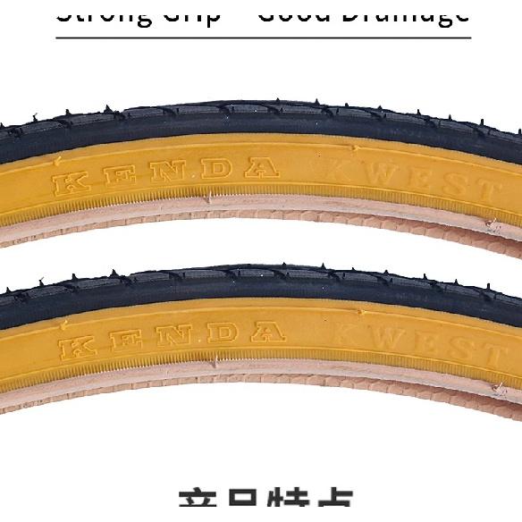 Велосипедная покрышка Kenda 700C 700x23C 25C 28C 32C 35C K191 K193 Ультралегкая с желтой боковиной Покрышки для шоссейного велосипеда