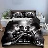Retro Noir Couple Scene Bedding Duvet Cover Set  (1*Duvet Cover 2*Pillowcases, without duvet insert)