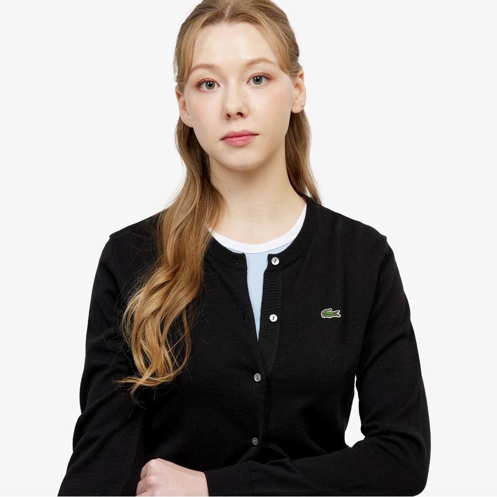 [Lacoste] Women's Basic Crew Neck Cardigan AF133E-56G031