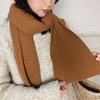 Knitted Vertical Scarf Warm Solid Color Korean Couple Fashion Japanese Student Women Warm Scarf