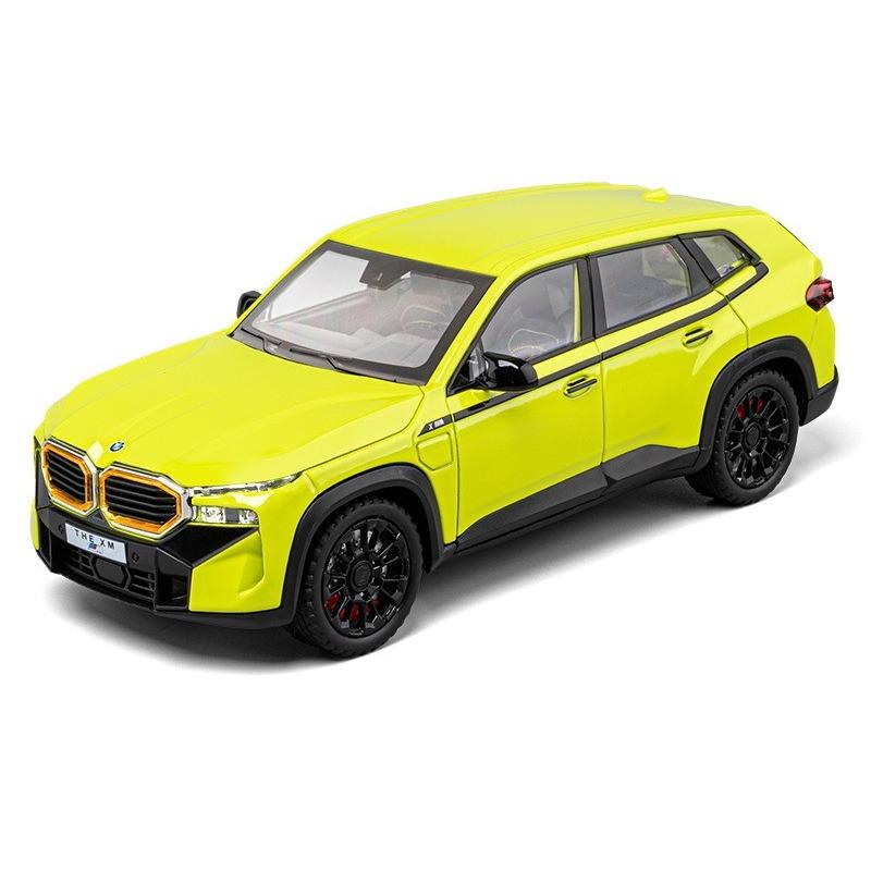 1/24 BMW XM Металлическая литая модель автомобиля из сплава Звук и свет Детские игрушки Подарки с Коллекционными предметами для детей Хобби Подарок Мальчики