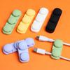 Office Headphone Mouse Power Cord USB Cable Organizer Cable Winder Line Clamp Fixer Wire Management