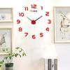 Bedroom Decoration Clock Large 2D Wall Clock Living Room Large Garden Acrylic Mirror Sticker Decoration Art Decor Clocks Digital