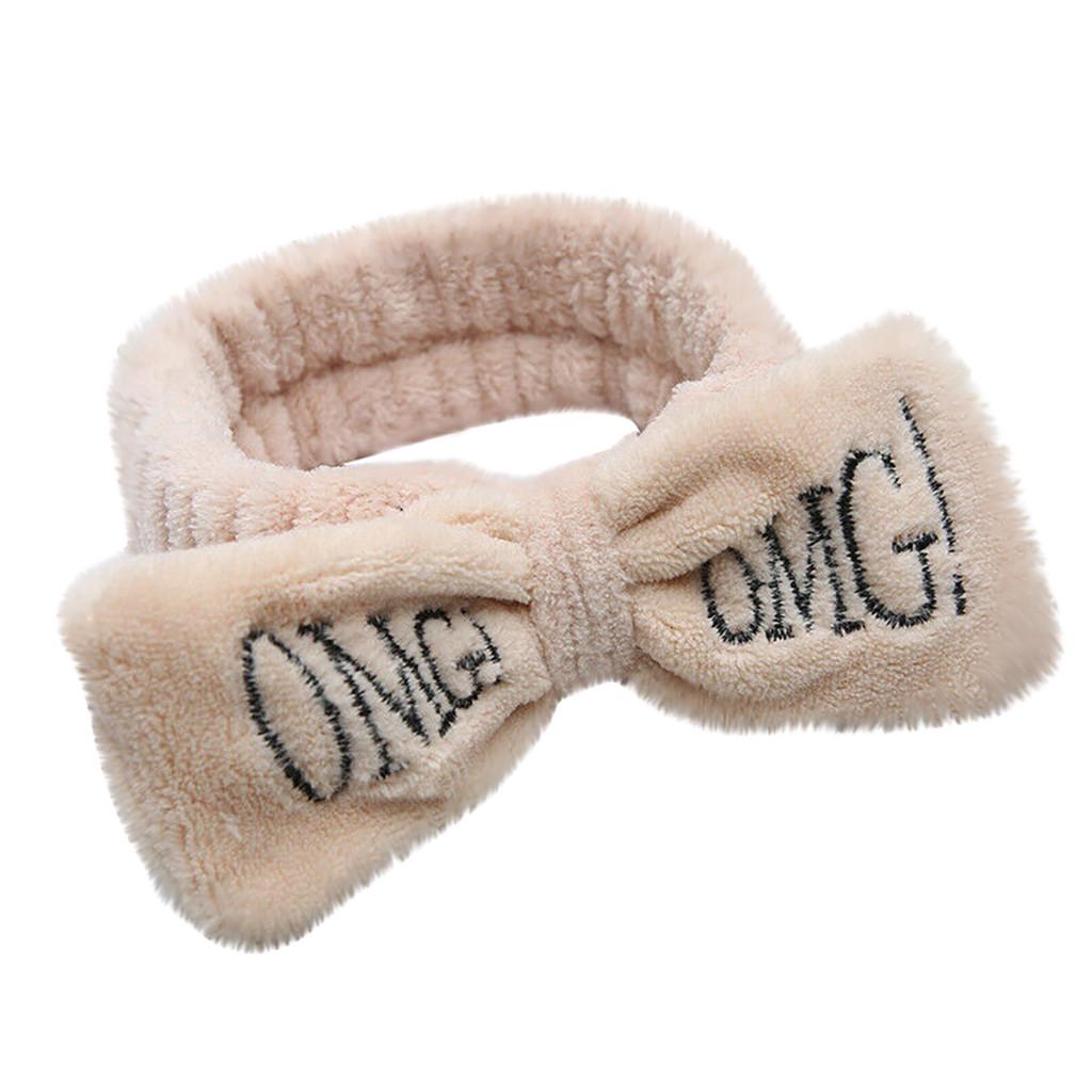 Модная бархатная повязка для волос с однотонным бантом, женское кольцо для волос, обруч для девочек, повязка на голову для девочек