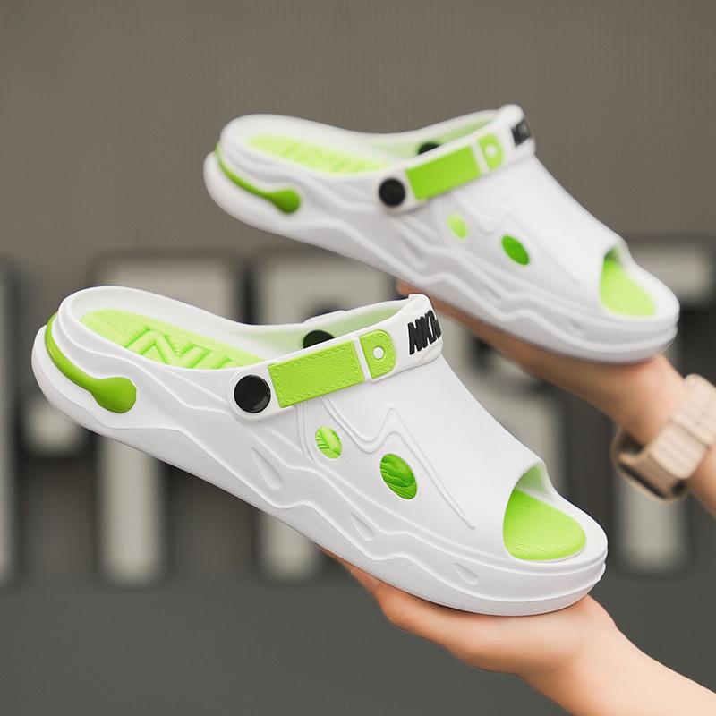 Fashion New Summer Fashion Men's Light Sandals Breathable Wading Thick Sole Leisure Sports Beach Slippers EVA Walking Men's Shoes