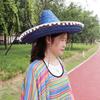 Decorations Wedding Costume Halloween Cosplay Hat Show Straw Wear Straw Hat Mexican Pompom Hat