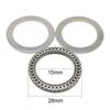 Silver with Washers Small Thrust Bearing Durable Thrust Needle Roller Bearings  Machinery