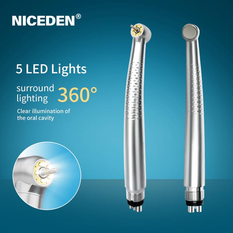 5 светодиодных стоматологических картриджей, стиль 5 распылителей воды, высокая скорость для наконечника, 2/4 отверстия, стоматологический материал
