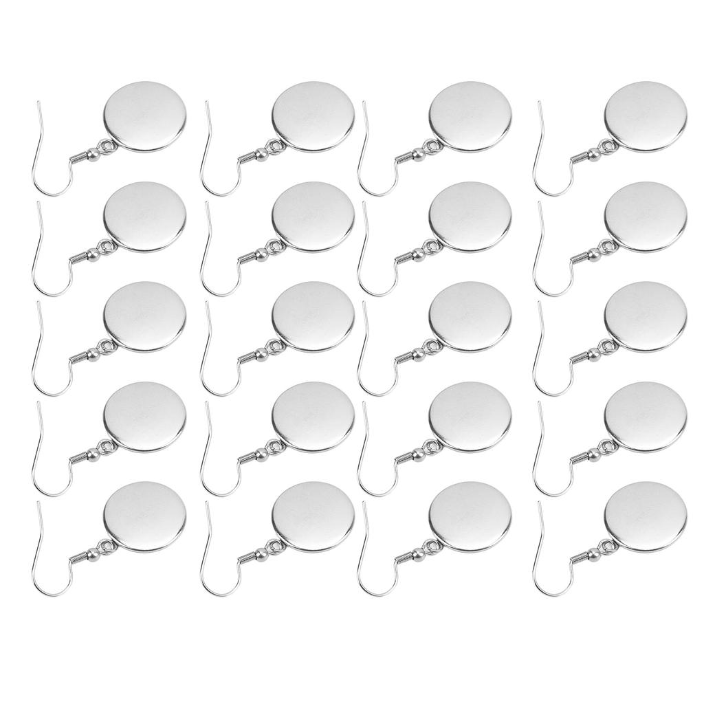 20 шт. пустые оправы для сережек стального цвета 16 мм частично готовые изделия ювелирные изделия своими руками аксессуары для