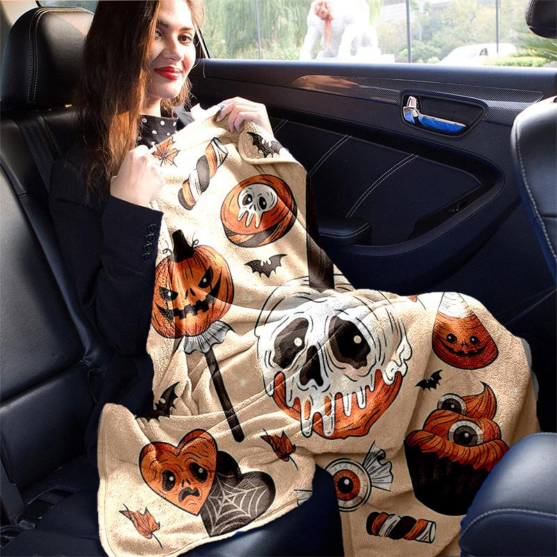 1pc Halloween Pumpkin ideas Blanket Soft Throw for Room Decor, Perfect Gift
