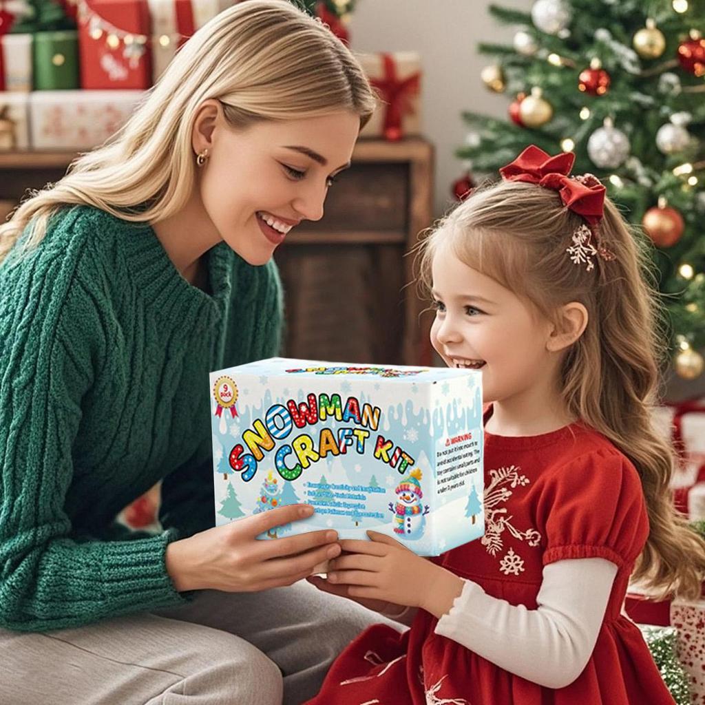 Набор для лепки снеговика Без снега В помещении Рождественская поделка Глина Искусство Подарок для малышей Детей Дошкольников Детсадовцев Семьи