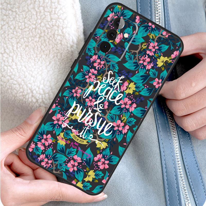 Bible Qutoes Verse Belief God Jesus Phone Case For Samsung Galaxy A55 A35 A25 A15 A51 A71 A12 A32 A52 A13 A33 A53 A14 A34 A54