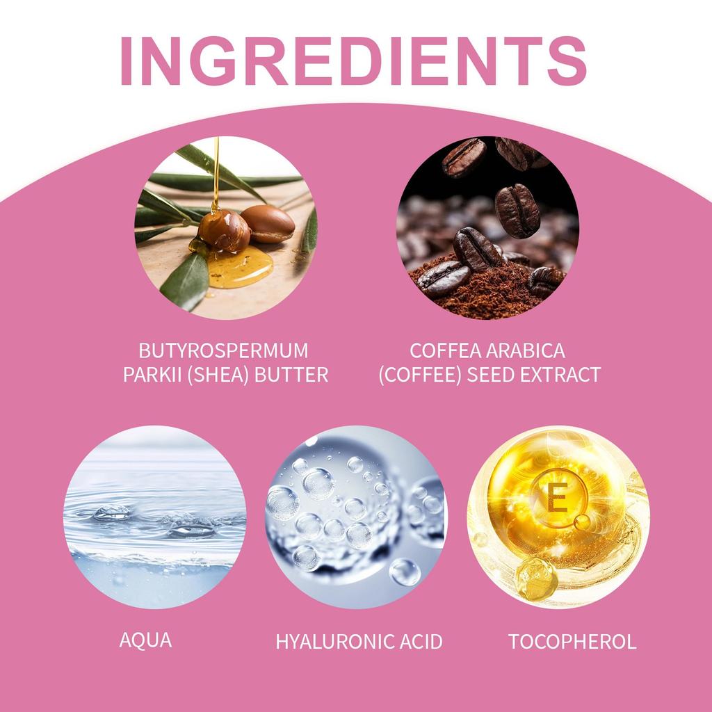 Booty Paste — укрепляющая и подтягивающая паста для тела для ягодиц, бедер и бедер — разглаживает и улучшает тон кожи — быстро впитывающаяся массажная паста для бедер