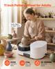 Pottery Wheel for Adults, 28 cm Aluminum Turntable, 450W Electric Table Top Pottery Wheel with Foot Pedal, 30-300 RPM Adjustable Speed, Aluminum Body,