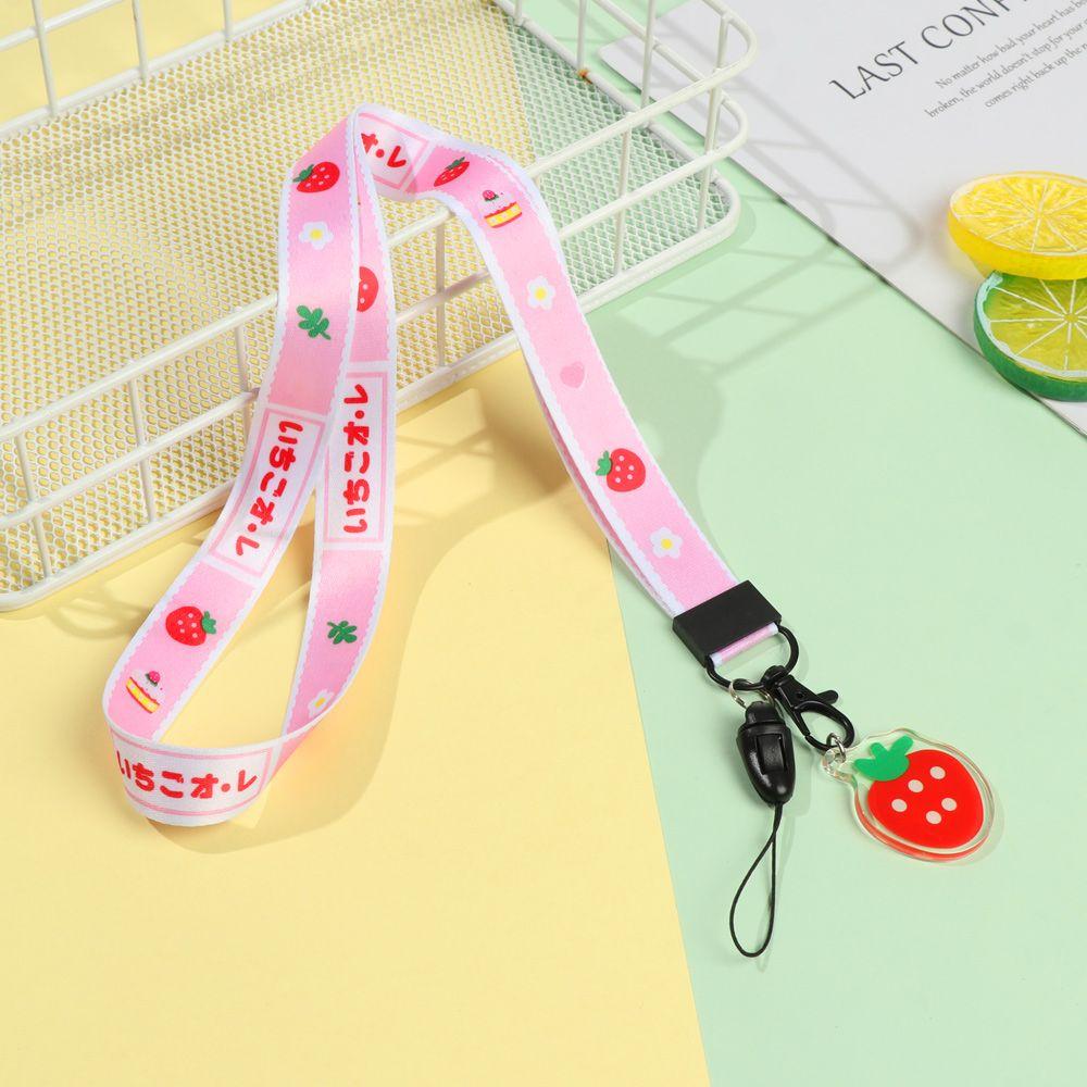Чехол для телефона Подвесной шнурок Милый фруктовый шнурок Лариат Шнурок Брелок Веревка на запястье Ремешок для телефона Шнурок