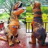 KASTOBS Inflatable Dinosaur Tyrannosaurus Halloween Perfect for New and for Adults and Children Size Costume, Cosplay, Rex, Costume, Air-Filled,