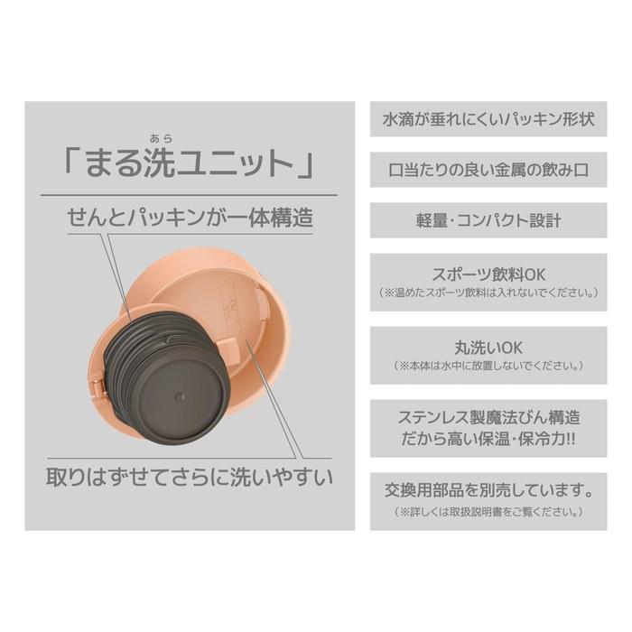 Термокружка Thermos с вакуумной изоляцией 480 мл Бледно-оранжевая