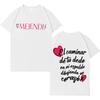 Singer Melendi Harajuku Album Tour Tshrit Mens Womens Fashion Crewneck Aesthetic 2026 Springsummer Short Sleeve Top Teenagers