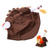 Thanksgiving Turkey Porch Goose Outfit Plush Cute Fall Turkey Porch Goose Costume for Garden Yard Lawn Statue Decor   Brown