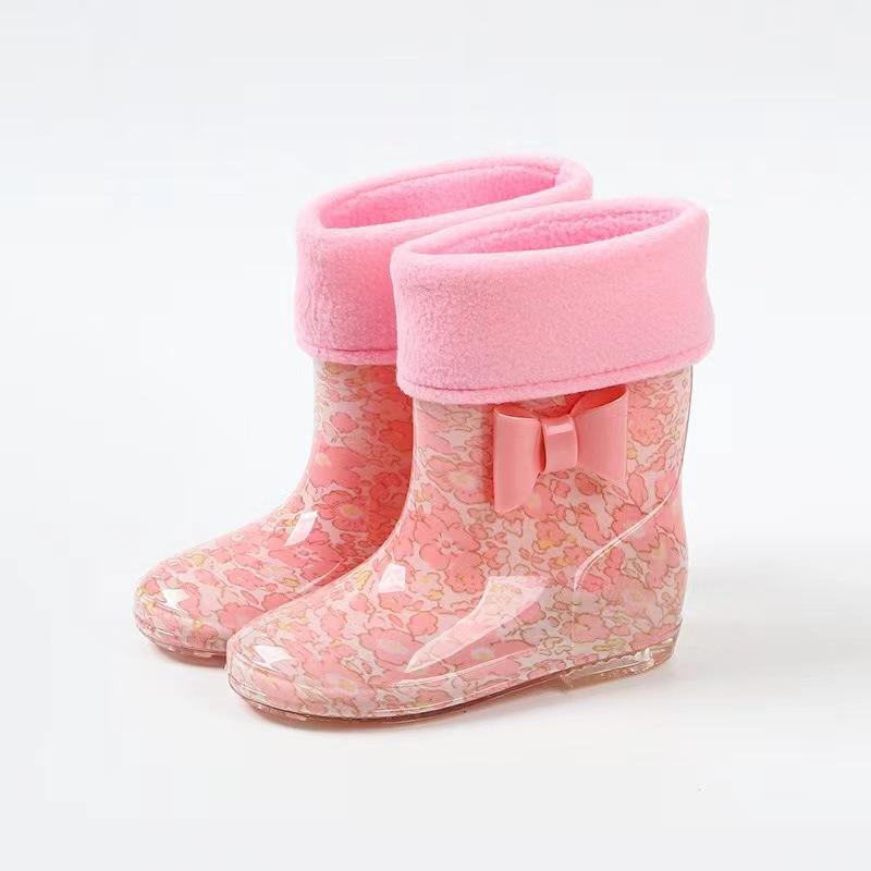 2024 Spring Fashion Classic Children's Shoes Pvc Rubber Kids Baby Cartoon Shoes Children's Water Shoes Waterproof Rain Boots