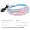 1.2M Car Dynamic Scan Hood LED Daytime Running Light Strip Flexible Engine Cover Decoration Light Bar Flowing Atmosphere Light