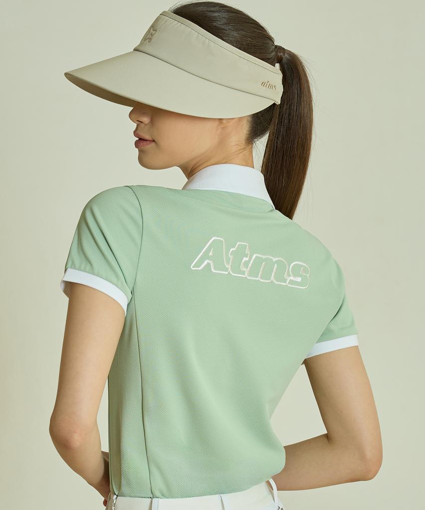 Женская футболка-поло с разрезом Antomas Atms - Нефритовый