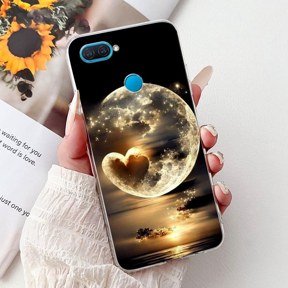 Clear For Oppo A12 CPH2077 CPH2083 Cover For Oppo A12 Case Luxury Butterfly Love Fashion Flowers Cool Lion Cute Painted