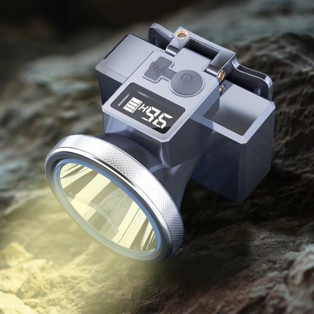 Adjustable Angle LED Headlamp Multifunctional Camping Flashlight  for Fishing Hiking