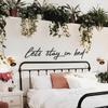 Let's Stay In Bed Metal Sign Metal Wall Decor Metal Art Wall Hanging Quote Wall Art Sign Housewarming Gift