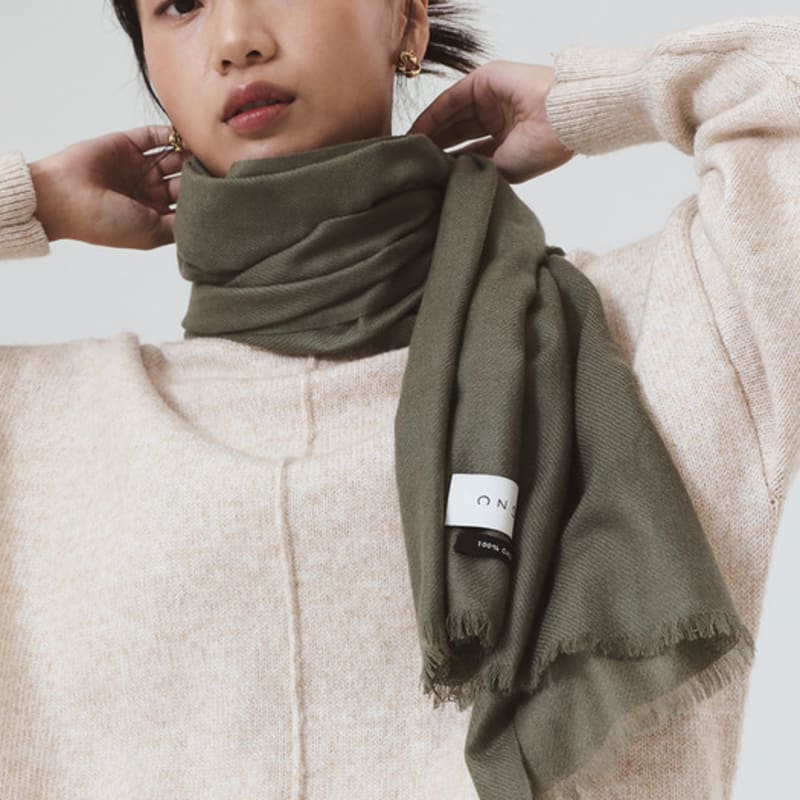 ONSZ ONSZ 100% Кашемировый Шаль Шарф