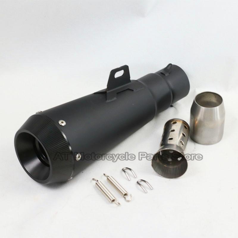 Universal Inlet 51mm Motorcycle Exhaust Muffler Motocross Pipe For suzuki gsr 600 cb650f trk 502 nc750x escape moto univer CNC