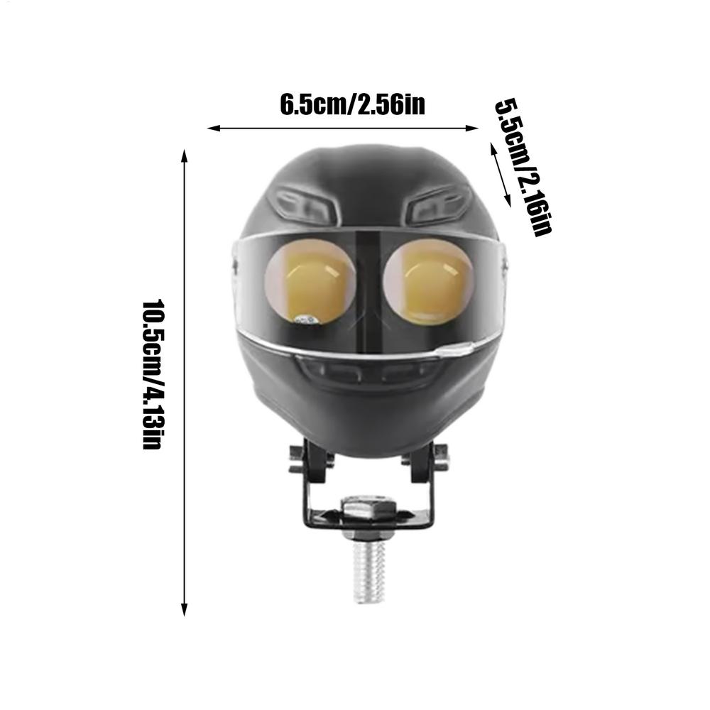 Мотоциклетные противотуманные фары Светодиодный вспомогательный свет для мотоцикла в стиле шлема Мотоциклетная фара дальнего света для скутера квадроцикла внедорожника