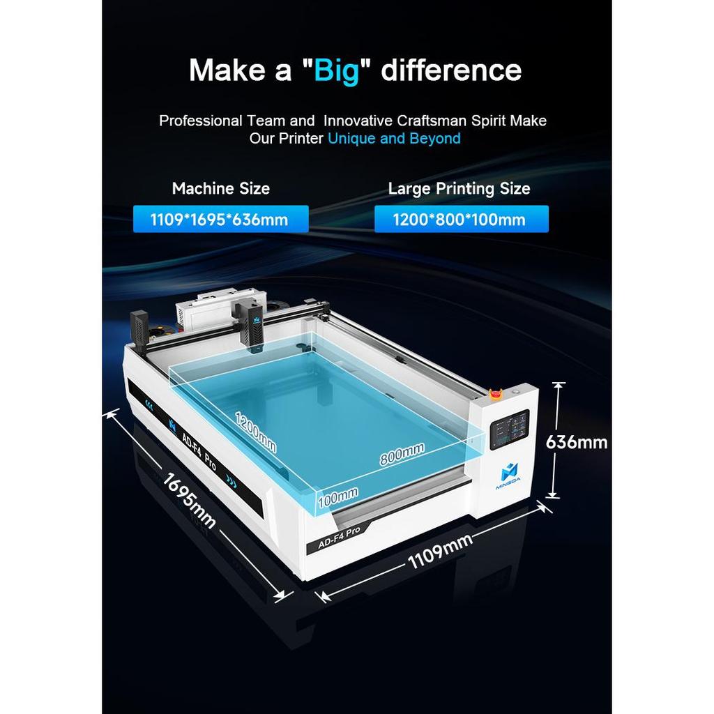 Mingda AD-F4 Pro Automatic 3D Sign Letter Making Channel Letter 3d Printer Machine High-accuracy Channel Letter 3D Printer