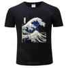 Kanagawa Japanese The Great Wave Summer O-neck T Shirt Vintage Graphic Shubuzhi Brand Men Cotton T-shirt Drop Shipping