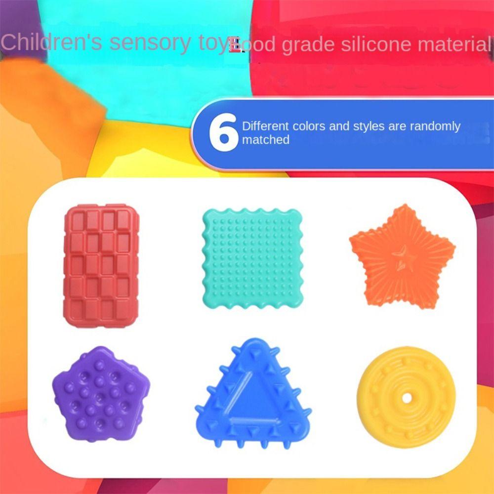 Textured Soft Worry Stone Fidget Toy Silicone Silicone Suction Cup Toy  Christmas Gift