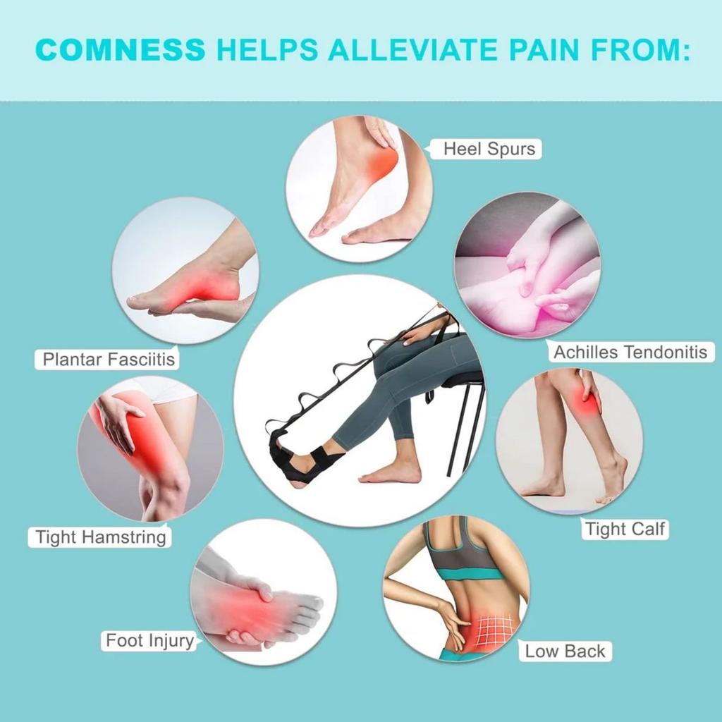 Yoga Ligament Stretching Belt Foot Rehabilitation Strap Plantar Fasciitis Leg Training Foot Ankle Joint Correction Sports