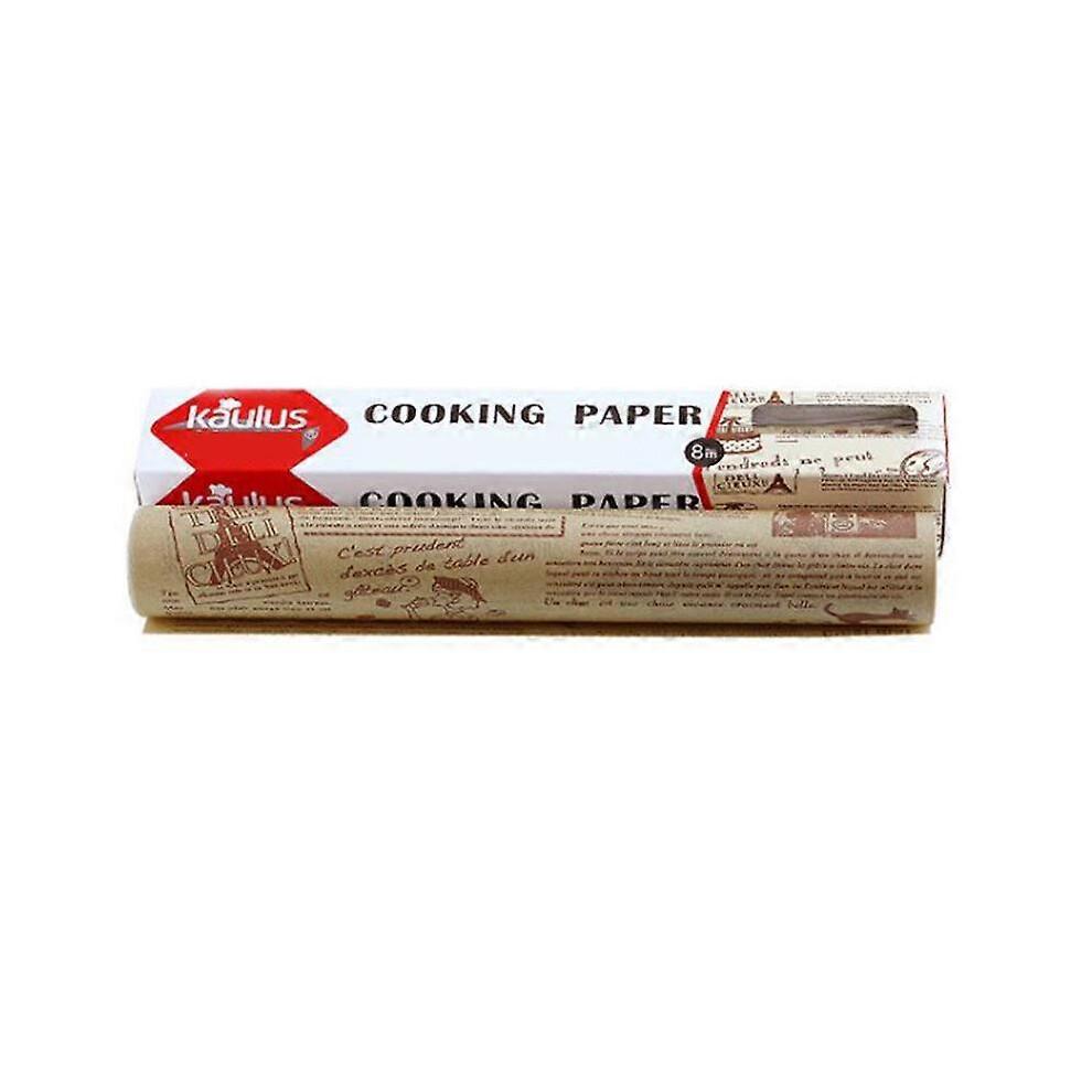 (Brown)High Temperature Resistant Baking Blotting Paper Parchment Paper Roll For Cooking