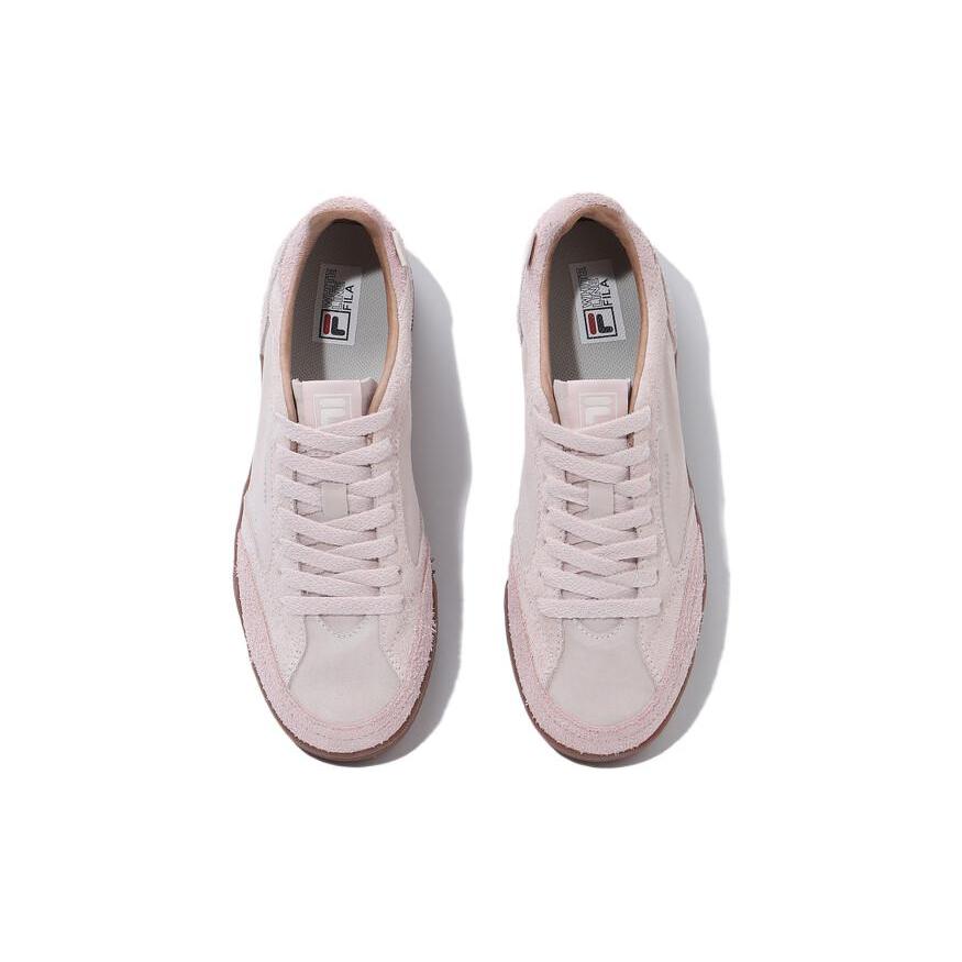FILA Slantshot Comfortable Low top Skateboard Shoes Unisex Pink Korean Style 1TM01997F650