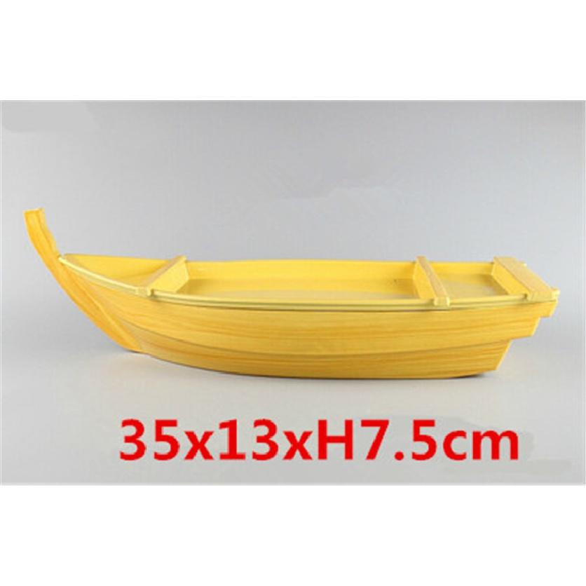 Черный, красный, суши, сашими, лодка, ледяная еда, тарелка с морепродуктами, АБС-пластик, лоток для сашими с лососем, креативный японский контейнер для еды, декор для суши