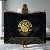 Washington Wizards Logo Print Flannel Blanket High Quality Warm Comfortable Cover for All Seasons Perfect for Gifts Home Decor