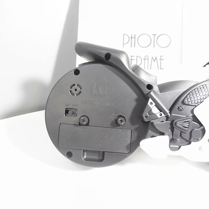 Creative Motorcycle Alarm Clock Portable Desktop Alarm Clock For Children Friends Gift Bedhead Alarm Clock Table Decor