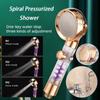 Насадка для душа с регулируемым потоком воды и турбонаддувом, ручная водосберегающая насадка для душа, аксессуары для ванной комнаты