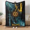 Lord Of The Rings Ringwraith Flannel Blanket With Customizable Name Comfortable In All Seasons Suitable For Sofas Beds Travel Camping And Office